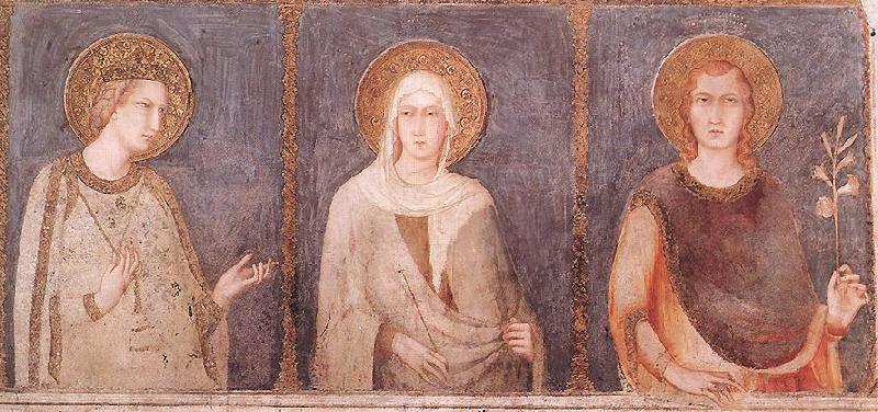 St Elisabeth, St Margaret and Henry of Hungary, Simone Martini